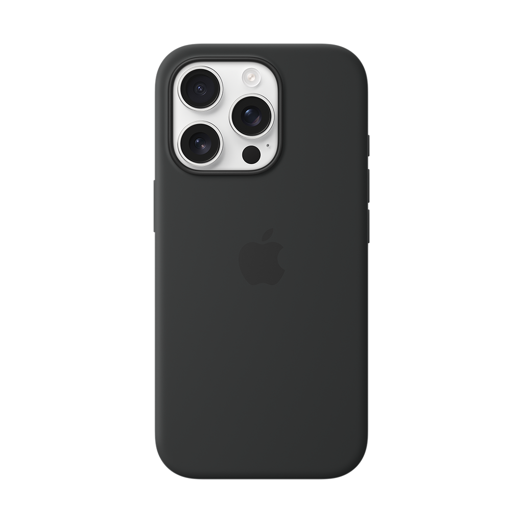 Funda de Silicona con Magsafe para iPhone 16 Pro - Negro