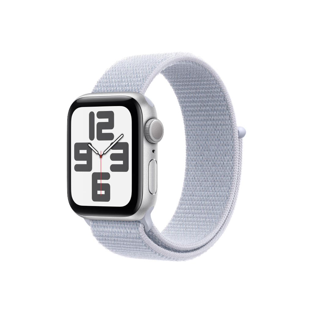Apple Watch SE GPS 40mm - Caja de Aluminio Plata con Loop Deportivo Azul Nube
