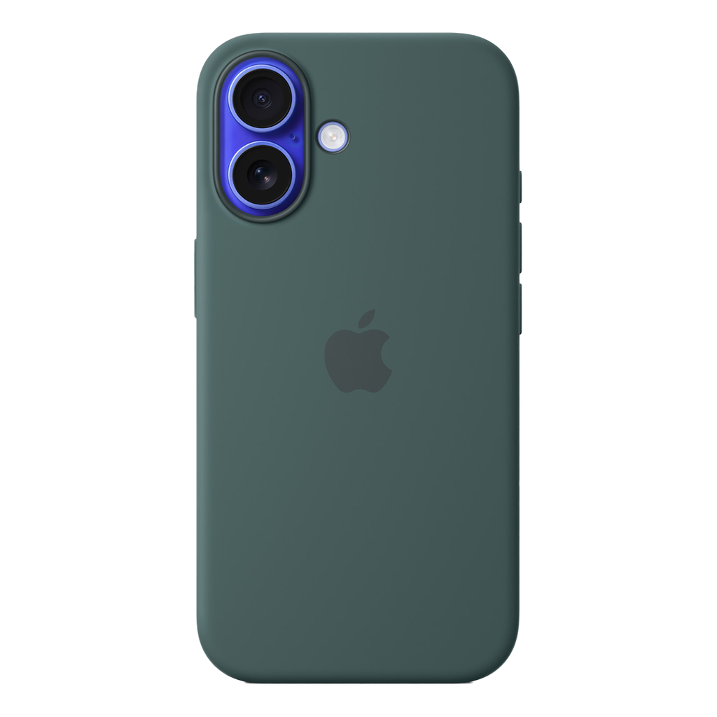 Funda de silicona con MagSafe de Apple para iPhone 16 - Verde Lago