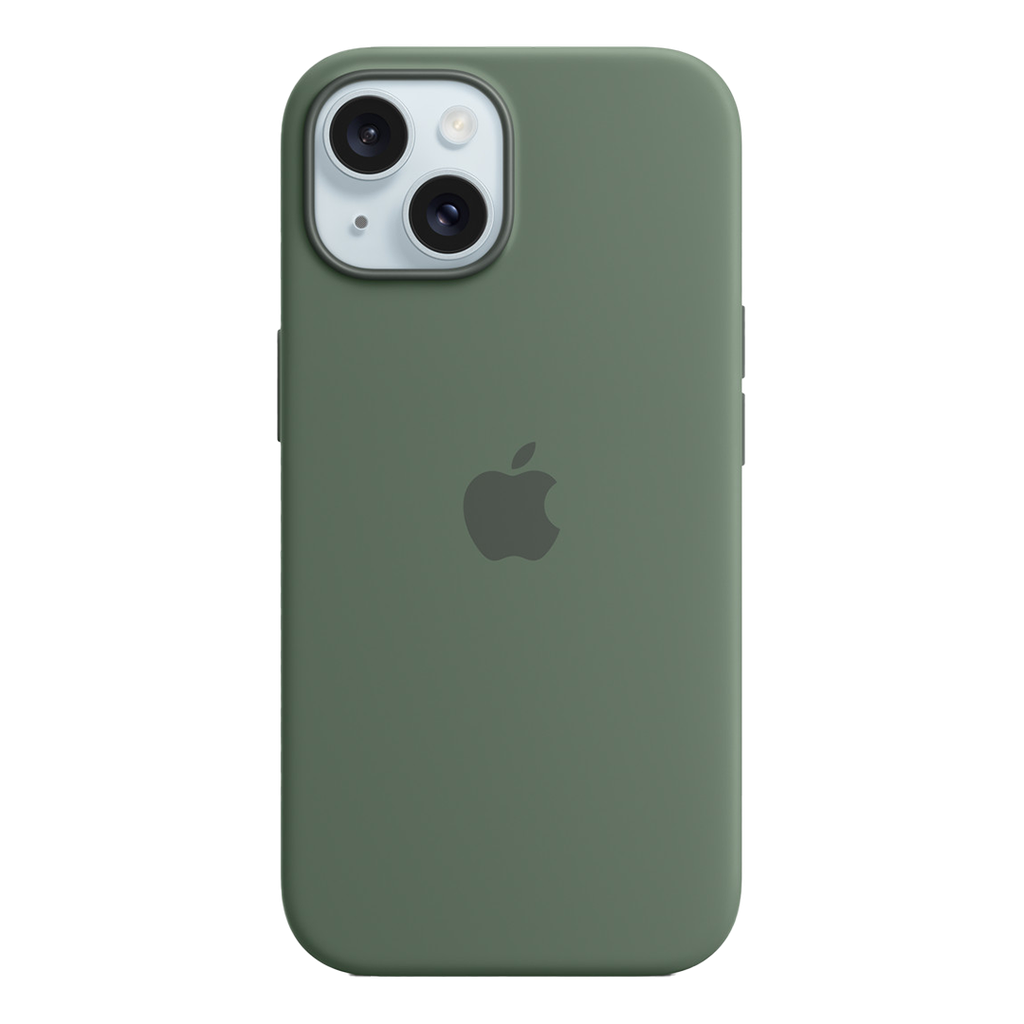 Apple Funda de Silicona con MagSafe para iPhone 15 - Ciprés