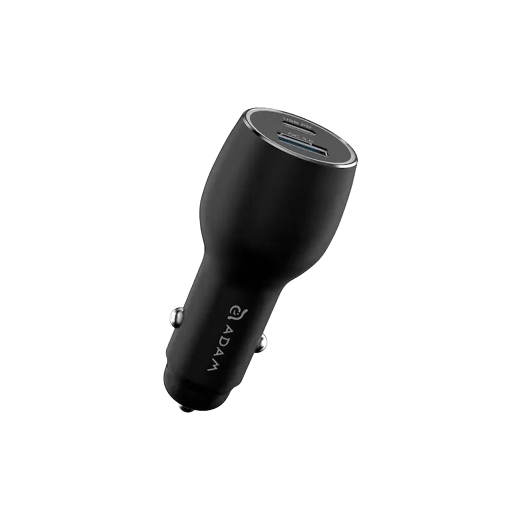Cargador para auto doble (USB-C / USB-A) OMNIA C1 Pro de 83 W de Adam Elements - Negro