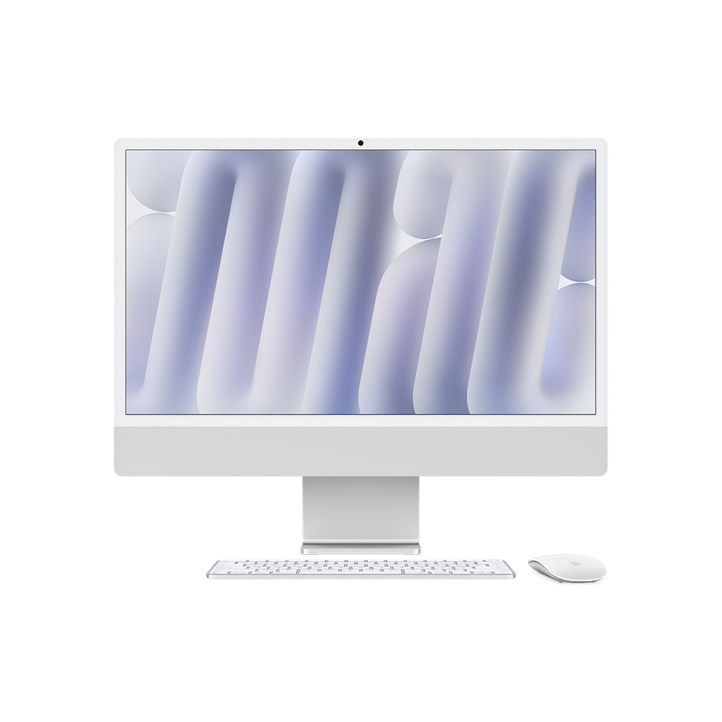 iMac 24" M4 con Vidrio Nanotexturizado - 10 CPU, 10 GPU, 16 GB, 256 GB - Plata