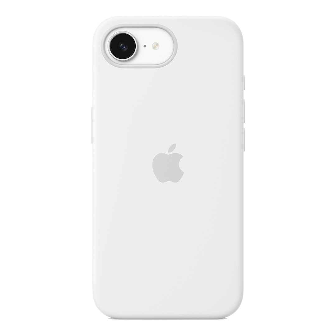 Funda de silicona de Apple para iPhone 16e - Blanco