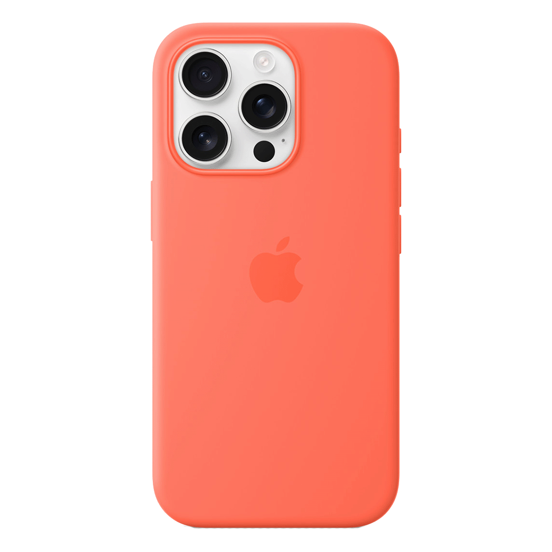 Funda de silicona con MagSafe de Apple para iPhone 16 Pro - Mandarina