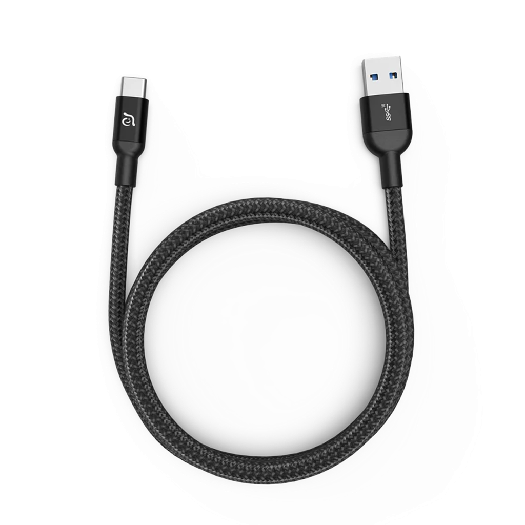 Cable de carga CASA M100+ (2.ª gen) de USB-A a USB-C de 100 W (1 m) de Adam Elements - Negro