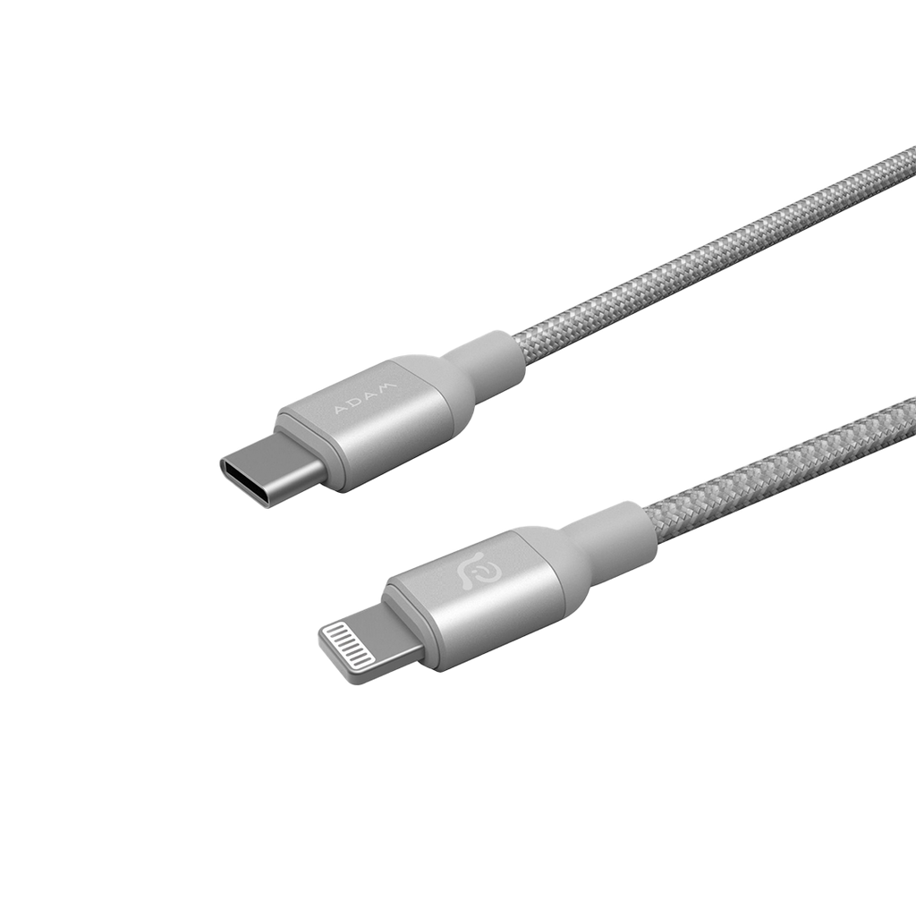 Cable PeAk II 120B de USB-C a Lightning (1.2 m) de Adam Elements - Plata