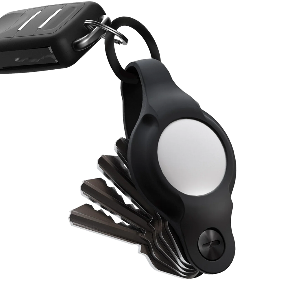 KeySmart Air Flex Llavero de Silicona AirTag - Negro