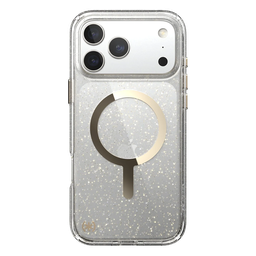 [150987-9221] Funda Presidio Lux Glitter de Speck con MagSafe para iPhone 17 Pro Max - Oro metálico