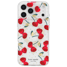 [KS057242] Funda Protectora con MagSafe de Kate Spade para iPhone 17 Pro Max - Cereza