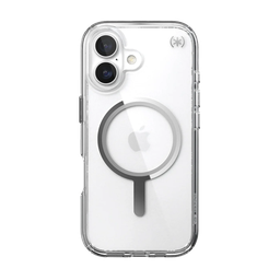 [150954-3240] Speck Presidio Perfect Transparente con MagSafe para iPhone 17 - Transparente/Transparente/Plata
