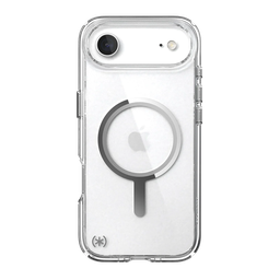 [150954-3240] Speck Presidio Perfect Transparente con MagSafe para iPhone 17 - Transparente/Transparente/Plata