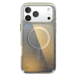 [151027-3274] Funda Presidio Lux Glitter de Speck con MagSafe para iPhone 17 Pro Max - Plata metálico