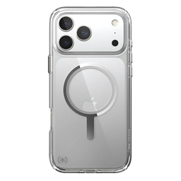 [150981-3240] Speck Presidio Perfect Transparente con MagSafe para iPhone 17 Pro Max - Transparente/Transparente/Plata