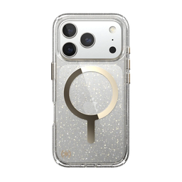 [151022-3274] Funda Lux Glitter de Speck con MagSafe para iPhone 17 Pro - Plata metálico