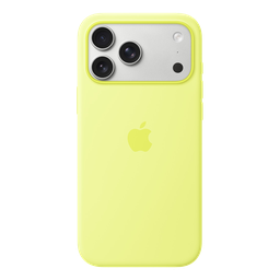 [MGFM4ZM/A] Funda de silicona de Apple con MagSafe para iPhone 17 Pro Max - Amarillo neón