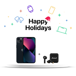 [BUNDLEMAR1] iPhone 13 Medianoche + [1006653] Marshall Minor IV Auriculares inalámbricos  In Ear - Negro