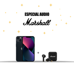 [BUNDLEMAR1] iPhone 13 Medianoche + [1006653] Marshall Minor IV Auriculares inalámbricos  In Ear - Negro