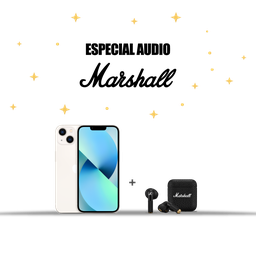 [BUNDLEMAR2] iPhone 13 Blanco Estelar+ [1006653] Marshall Minor IV Auriculares inalámbricos  In Ear - Negro