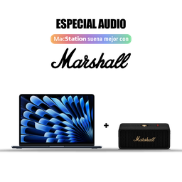 [BUNDLEMAR3] MacBook Air 13" M4 256GB Medianoche+ [1006884] Marshall Emberton III Parlante Bluetooth - Negro y Brasa