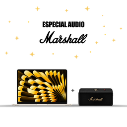 [BUNDLEMAR6] MacBook Air 13" M4 256GB Blanco Estelar + [1006884] Marshall Emberton III Parlante Bluetooth - Negro y Brasa