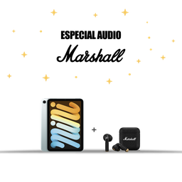 [BUNDLEMAR8] (MXN73LE/A) iPad Mini WiFi 128GB | Azul + (1006653) Marshall Minor IV Auriculares inalámbricos  In Ear - Negro