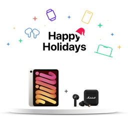 [BUNDLEMAR9] (MXN83LE/A) iPad Mini WiFi 128GB | Blanco Estelar + (1006653) Marshall Minor IV Auriculares inalámbricos  In Ear - Negro