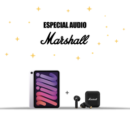 [BUNDLEMAR10] (MXN93LE/A) iPad Mini WiFi 128GB | Púrpura + (1006653) Marshall Minor IV Auriculares inalámbricos  In Ear - Negro