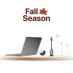 [Bundle37] Starter Pack para MacBook Pro 16": EarPods con conector de 3.5 mm + AirTag (x1) + Funda rígida punteada transparente de Incase  + Adaptador Adam Elements CASA F13 USB-C a USB-A