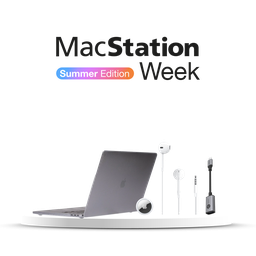 [Bundle37] Starter Pack para MacBook Pro 16": EarPods con conector de 3.5 mm + AirTag (x1) + Funda rígida punteada transparente de Incase  + Adaptador Adam Elements CASA F13 USB-C a USB-A