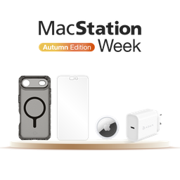 [BUNDLESPIPHAIR] Starter Pack para iPhone Air: Funda (APS4-HBVAR-SMOK) + Vidrio Protector (P7R-SUGLS-TRSP) + AirTag | x1 (MX532BE/A) + Cargador USB-C OMNIA X20 de 20 W de Adam Elements (APAADX20ARWH)