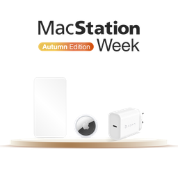 [BUNDLESPIPH14] Starter Pack para iPhone 14: Vidrio Protector (B0035A0122A2S02) + AirTag | x1 (MX532BE/A) + Cargador USB-C OMNIA X20 de 20 W de Adam Elements (APAADX20ARWH)