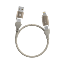 [ACBADMS401TM] Cable de carga magnético 4-en-1 PeAk MS401 de 60 W de Adam Elements - Titanio
