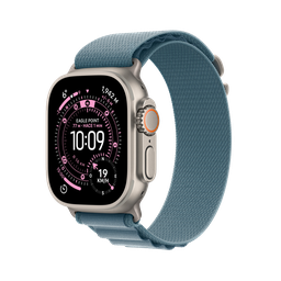 [MEWM4BE/A] Apple Watch Ultra 3 (GPS + Cellular) 49 mm - Caja de titanio natural - Banda Alpine azul claro
