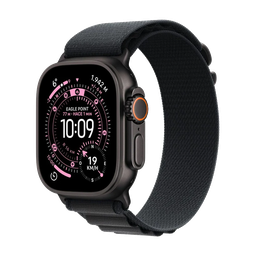 [MF0V4BE/A] Apple Watch Ultra 3 (GPS + Cellular) 49 mm - Caja de titanio negro - Banda Alpine negra - M
