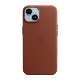 [MPP73ZM/A] Funda de cuero con MagSafe de Apple para iPhone 14 - Ocre oscuro