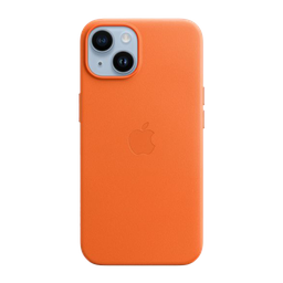 [MPP83ZM/A] Funda de cuero con MagSafe de Apple para iPhone 14 - Naranja