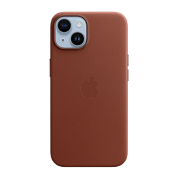 [MPPD3ZM/A] Funda de cuero con MagSafe de Apple para iPhone 14 Plus - Ocre oscuro