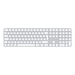 [MK2C3LE/A] Apple Magic Keyboard con Touch ID y teclado numérico (Español) - Blanco