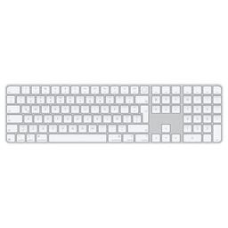 [MK2C3LE/A] Magic Keyboard con Touch ID y teclado numérico de Apple para modelos de Mac con chip de Apple (Lightning) - Español (España) - Teclas blancas