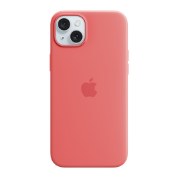 [MT163ZM/A] Funda de silicona con MagSafe de Apple para iPhone 15 Plus - Guava