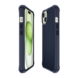 [AP5N-HMABA-DABL] Funda ItSkins HYBRID R Nylon con MagSafe - iPhone 15 - Azul Oscuro