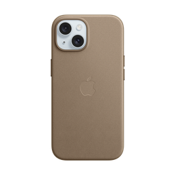 [MT3C3ZM/A] Funda de Trenzado Fino con MagSafe de Apple para iPhone 15 - Marrón Topo