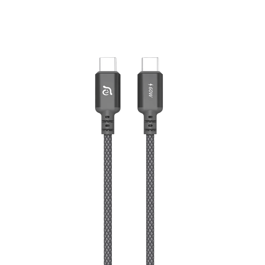 [ACBADS200GY] Cable de carga trenzado CASA S200 de USB-C a USB-C de 60 W (2 m) de Adam Elements - Gris