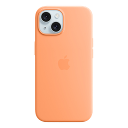[MT0W3ZM/A] Apple Funda de Silicona con MagSafe para iPhone 15 - Naranja