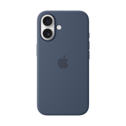 [MYY23ZM/A] Apple Funda de Silicona con Magsafe para iPhone 16 - Azul Denim