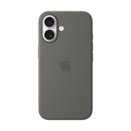 [MYY33ZM/A] Funda de silicona con MagSafe de Apple para iPhone 16 - Gris Piedra
