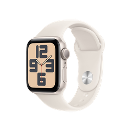 [MXEF3BE/A] Apple Watch SE GPS 40mm - Caja de Aluminio Blanco Estrella con Banda Deportiva Blanco Estrella - S/M