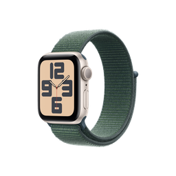 [MXEH3BE/A] Apple Watch SE 2 (GPS) 40mm - Caja de Aluminio Blanco Estrella con Loop Deportivo Verde Lago