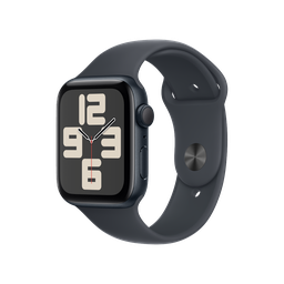 [MXEJ3BE/A] Apple Watch SE GPS 44mm - Caja de Aluminio Medianoche con Banda Deportiva Medianoche - S/M