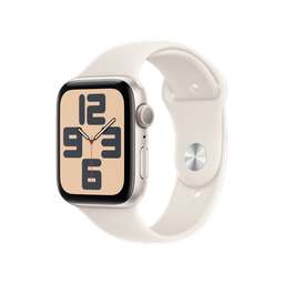 [MXEU3BE/A] Apple Watch SE 2 (GPS) 44mm - Caja de Aluminio Blanco Estrella con Banda Deportiva Blanco Estrella - S/M
